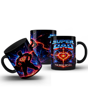 Caneca Dia dos Pais Super Dad Super Pai Presente