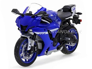 Yamaha YZF-R1 2021 1:12 Maisto Azul - 20 anos! Loja on-line de