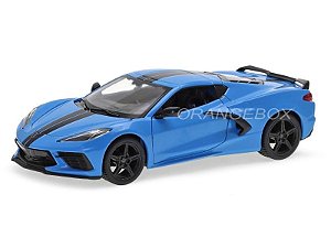 Chevrolet Corvette Stingray Z51 Coupe 2020 Maisto 1:24 Azul - 20