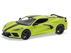 Chevrolet Corvette Stingray Z51 Coupe 2020 Maisto 1:24 Amarelo