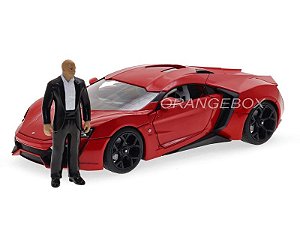 JADA Toys 1/18 - Figurine LYKAN HYPERSPORT + DOM - Fast and Furious  7-31140R 