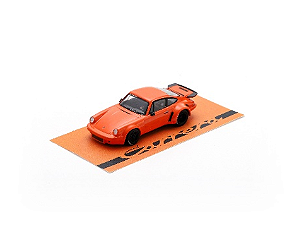 Porsche 911 3.0 RSR 1974 1:64 Spark Laranja - 20 anos! Loja on
