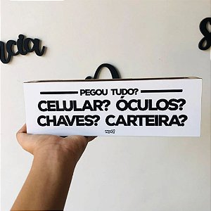 Porta-Chaves Magnético - Pegou Tudo