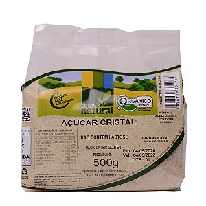ACUCAR CRISTAL 500G - COOPERNATURAL