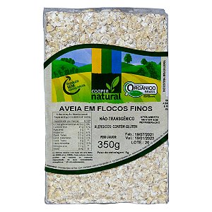 AVEIA FLOCOS FINOS 350G - COOPERNATURAL