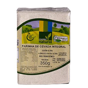 FARINHA DE CEVADA INTEGRAL 350G - COOPERNATURAL