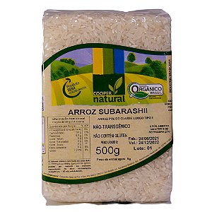 Arroz Subarashii Polido Orgânico 500g - COOPERNATURAL