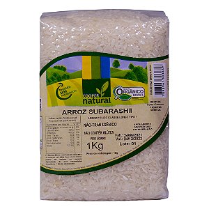 Arroz Subarashii Polido Orgânico 1kg - COOPERNATURAL