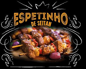 Espetinho de Seitan 350g 3 espetinhos - OGRO VEGANO