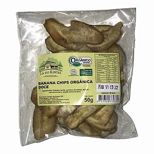 Banana Chips Orgânica 50G - LA DO KINTAL