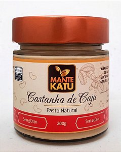 Manteiga Castanha de Caju Orgânica 200g - MANTEKATU