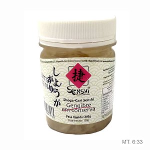 Gengibre em Conserva 100g - SENSHI & CIA