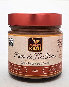 Pasta de Noz Pecã com Canela 200g - MANTEKATU
