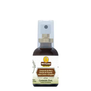 Composto Mel e Extrato Própolis Limão e Gengibre 35 ML - MN PRÓPOLIS