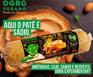 Patê Veg de Amêndoas e Caju 150g - Ogro Vegano