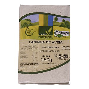 FARINHA DE AVEIA ORGANICO 250G - COOPERNATURAL