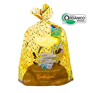 Bolacha de Arroz Integral Orgânica 95g - TERRA LIVRE