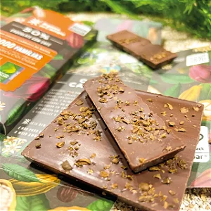 Chocolate 50% Cacau Com Café 80g - RAÍZES DO CAMPO