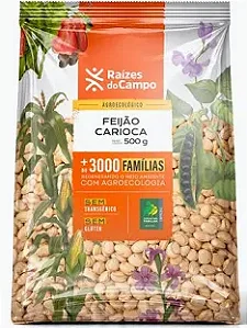 Feijão Carioca 500g - RAÍZES DO CAMPO