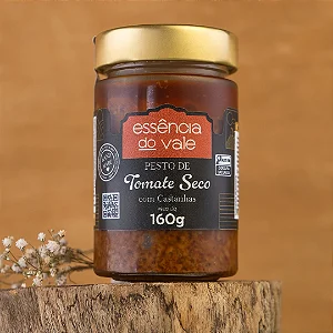 Pesto de Tomate Seco e Castanhas Caju e do Para Essencia do Vale 160g