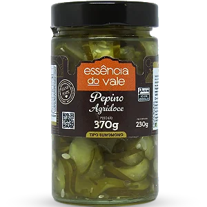 Pepino Agridoce Essencia do Vale 370g