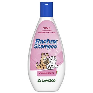 Shampoo Cachorro Antialérgico Banhex Hipoalergenico 500ml