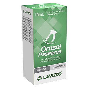 Suplemento Vitamínico para Pássaros Orosol Lavizoo 10ml