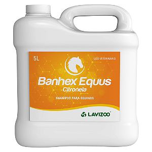 Shampoo para Cavalos Banhex Equus Citronela Lavizoo 5L
