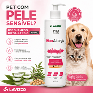 Shampoo para Cachorro Antialérgico Hipoallergic 400ml