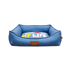 Cama Fabrica Pet Estampa Love Of My Life Petroleo Tam. G
