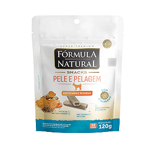 Snack Petisco para Cães Pele e Pelagem Fórmula Natural 120g