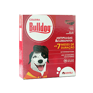 Coleira Antipulgas e Carrapatos para Cachorro Bulldog 25g