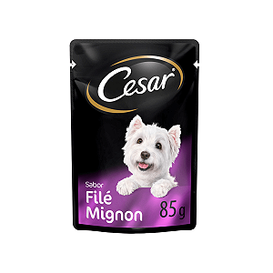 Sachê Cesar Cães Adultos Filet Mignon Ração Úmida 85g
