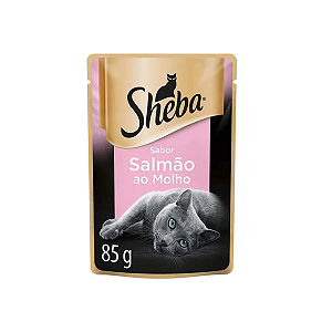 Sheba Sachê Gatos Adultos Salmão ao Molho 85g