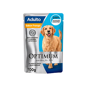 Optimum Dog Sachê Frango Cães Adultos Ração Úmida 100g
