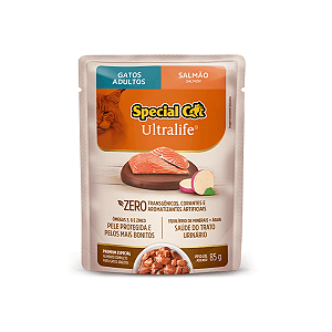 Sachê Special Cat Ultralife Gatos Adultos Salmão 85g