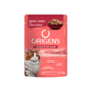 Sachê Origens Gato Adulto e Filhote Sabor Carne ao Molho 85g