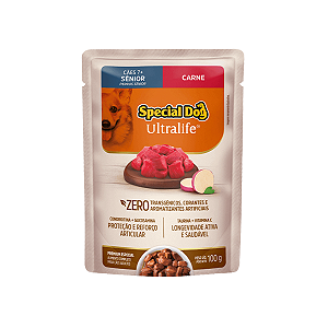 Sachê Special Dog Ultralife Cães Senior 7+ Carne 100g