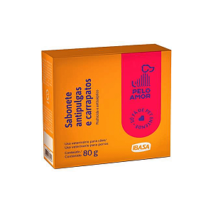 Sabonete Anti Pulgas e Carrapatos para Cães Ibasa 80g