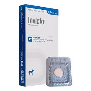 Invicto 57mg Comprimido Antipulgas Cachorro de 11,4 a 57kg