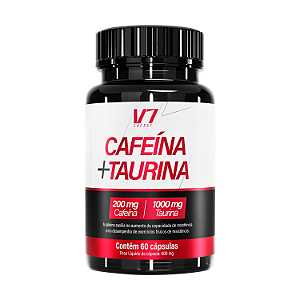 Cafeína com Taurina 600mg – 60 Cápsulas – V7 Energy