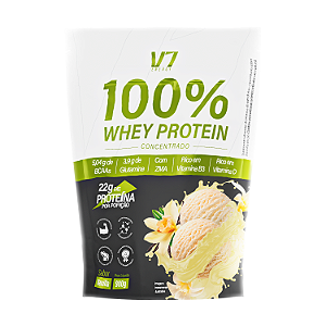 Whey Protein Concentrado - Sabor Baunilha 900g - V7 Energy