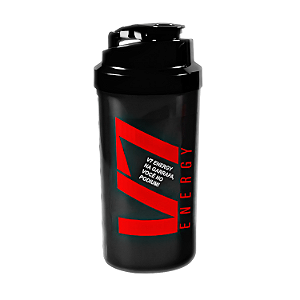 Coqueteleira 600ml - Cor Preta - V7 Energy