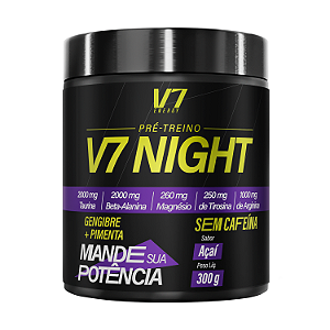 Pré-Treino V7 Night 300g – Sabor Açaí – V7 Energy