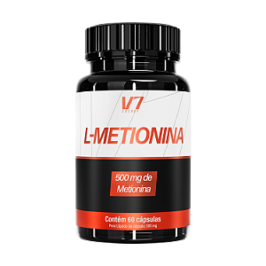 L-Metionina 500mg - 60 Cápsulas - V7 Energy