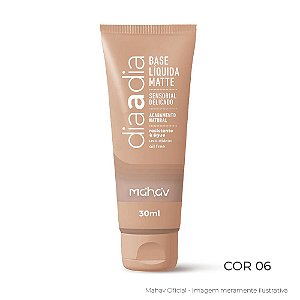 Base Líquida Matte Dia A Dia Mahav Cor 06 30ml