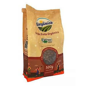 FEIJAO PRETO ORGANICO 500g BIORGANICA