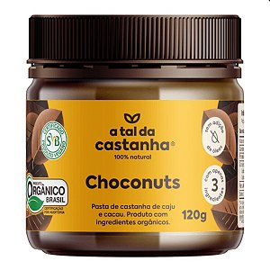 PASTA DE CASTANHA CHOCNUTS ORG 120g TAL CASTANHA