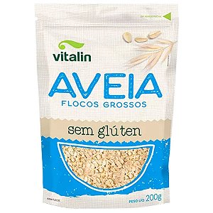 AVEIA EM FLOCOS SEM GLUTEN 200g VITALIN