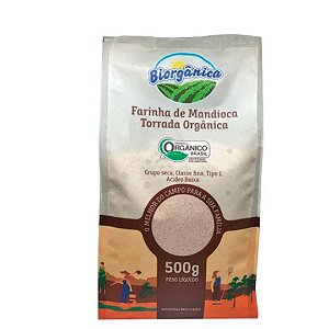 FARINHA DE MANDIOCA TORRADA ORG 500g BIORGANICA